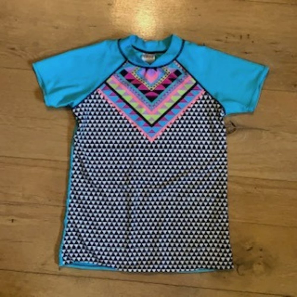 EUC Circo Girls L 10-12 Rainbow Swim Top